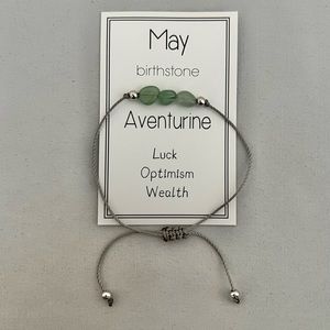 NEW May Birthstone Adjustable Bracelet